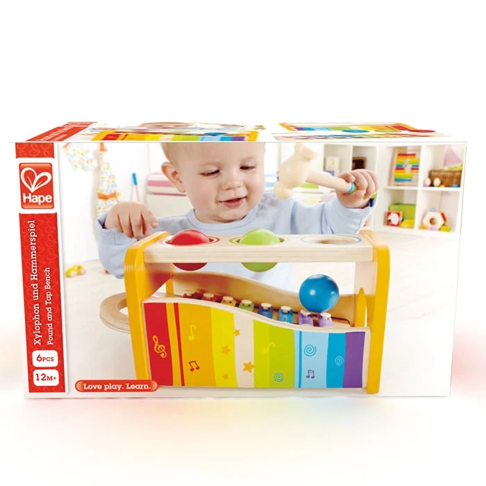 Houten Xylofoon En Hamerbank In 1 – Hape Pound And Tap Bench 8 Houten Xylofoon En Hamerbank In 1 – Hape Pound And Tap Bench - Image 6