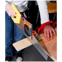 Toolkid Handzaag Geel Type 2 Kindergereedschap -Peuter Plezier Verkoopwinkel handzaag type 2 toolkid 1 1