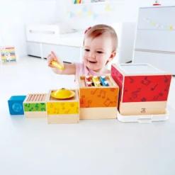Stapelbare Muziekset – Hape Stacking Music Set -Peuter Plezier Verkoopwinkel haoe e0336 stapelbare muziekset 2