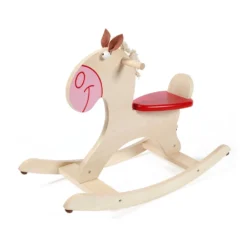 Hobbelpaard Scratch – Blank Met Manen. -Peuter Plezier Verkoopwinkel hobbelpaard blank scratch 6181422