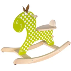 Hobbelpaard Scratch – Green -Peuter Plezier Verkoopwinkel hobbelpaard green scratch 1 1