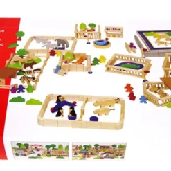 Mijn Kleine Dierentuin, 220-delig -Peuter Plezier Verkoopwinkel houten dierentuin goki 98936 1 1