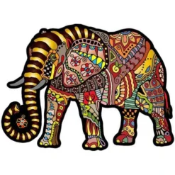 Wooden City Houten Puzzel Magic Elephant L245 -Peuter Plezier Verkoopwinkel houten puzzel magic elephant