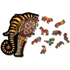Wooden City Houten Puzzel Magic Elephant L245 -Peuter Plezier Verkoopwinkel houten puzzel magic elephant 4