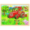 Houten Puzzel Traktor -Peuter Plezier Verkoopwinkel houten puzzel traktor goki 57655