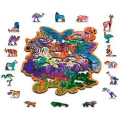 Wooden City Houten Puzzel Jungle L300 10 Wooden City Houten Puzzel Jungle L300 -Peuter Plezier Verkoopwinkel houten puzzel wooden city jungle 3