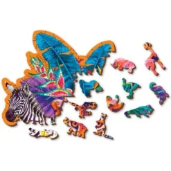 Wooden City Houten Puzzel Jungle L300 11 Wooden City Houten Puzzel Jungle L300 -Peuter Plezier Verkoopwinkel houten puzzel wooden city jungle 4