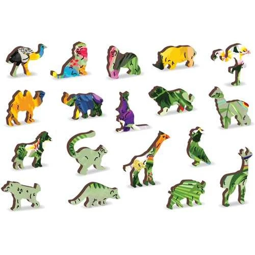 Wooden City Houten Puzzel Tropical Birds L300 5 Wooden City Houten Puzzel Tropical Birds L300 - Image 3