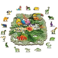 Wooden City Houten Puzzel Tropical Birds L300 10 Wooden City Houten Puzzel Tropical Birds L300 -Peuter Plezier Verkoopwinkel houten puzzel wooden city tropical birds L300 3