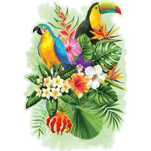 Wooden City Houten Puzzel Tropical Birds L300 4 Wooden City Houten Puzzel Tropical Birds L300 - Image 2