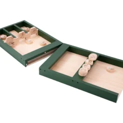 Houten Sjoelbak Junior Mini Sjoelbak 2dlg Groen Dino -Peuter Plezier Verkoopwinkel houten sjoelbak mini thema dino 2 delige sjoelbak groen 2