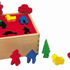 Houten Vormensorteerbox Figuren -Peuter Plezier Verkoopwinkel houten vormen sorteerbox heros 11742 1
