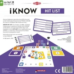 IKNOW Hitlist -Peuter Plezier Verkoopwinkel iknow hilist bordspel tactic 53954 1 1