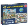 Jumbo 20073 Puzzel 2in1 JvH Verkeerschaos En Ter Land Ter Zee En In De Lucht 2×1000 -Peuter Plezier Verkoopwinkel jumbo20073 puzzel JvH Ter Land ter Zee en in de Lucht Verkeerschaos 2x 1000 stukjes