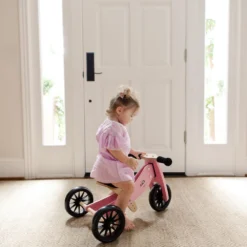 Tiny Tot Loopfiets 2 – In – 1 Kinderfeets – Loopfiets – Rose -Peuter Plezier Verkoopwinkel kinderfeets tiny tot roze loopfiets 2