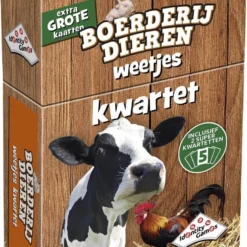 Kwartet Spel Boerderijdieren Weetjes-kwartet