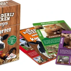 Kwartet Spel Boerderijdieren Weetjes-kwartet -Peuter Plezier Verkoopwinkel kwartet weetjes kwartet boerderijdieren 1