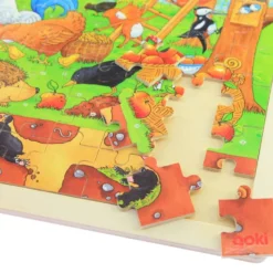 Houten Puzzel Tuin -Peuter Plezier Verkoopwinkel legpuzzel goki 57743 1 1