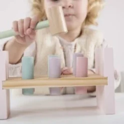 Little Dutch LD7025 Houten Hamerbank Rose -Peuter Plezier Verkoopwinkel little dutch 4424 hamerbank rose 3