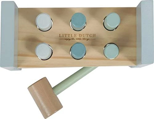 Little Dutch LD7026 Houten Hamerbank Blauw 5 Little Dutch LD7026 Houten Hamerbank Blauw - Image 3