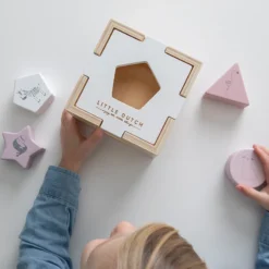 Little Dutch LD7022 VormenStoof Zoo Rose -Peuter Plezier Verkoopwinkel little dutch 4458 vormenstoof rose 2