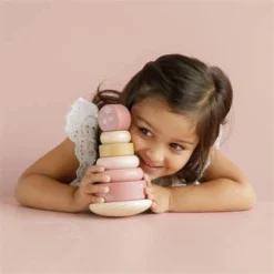 Little Dutch LD7012 Houten Tuimelstapelaar Wild Flowers -Peuter Plezier Verkoopwinkel little dutch 7012 stapelringen hout little dutch wild flowers 3