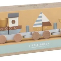 Little Dutch LD7068 Houten Blokkentrein Sailors Bay -Peuter Plezier Verkoopwinkel little dutch 7068 blokkentrein sailor bay 3