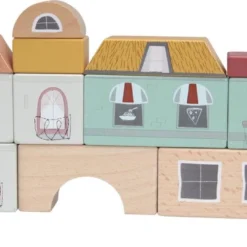 Little Dutch LD4493 Blokkenstad Uitbreiding Railway 9 Little Dutch LD4493 Blokkenstad Uitbreiding Railway -Peuter Plezier Verkoopwinkel little dutch blokkenset stad 3