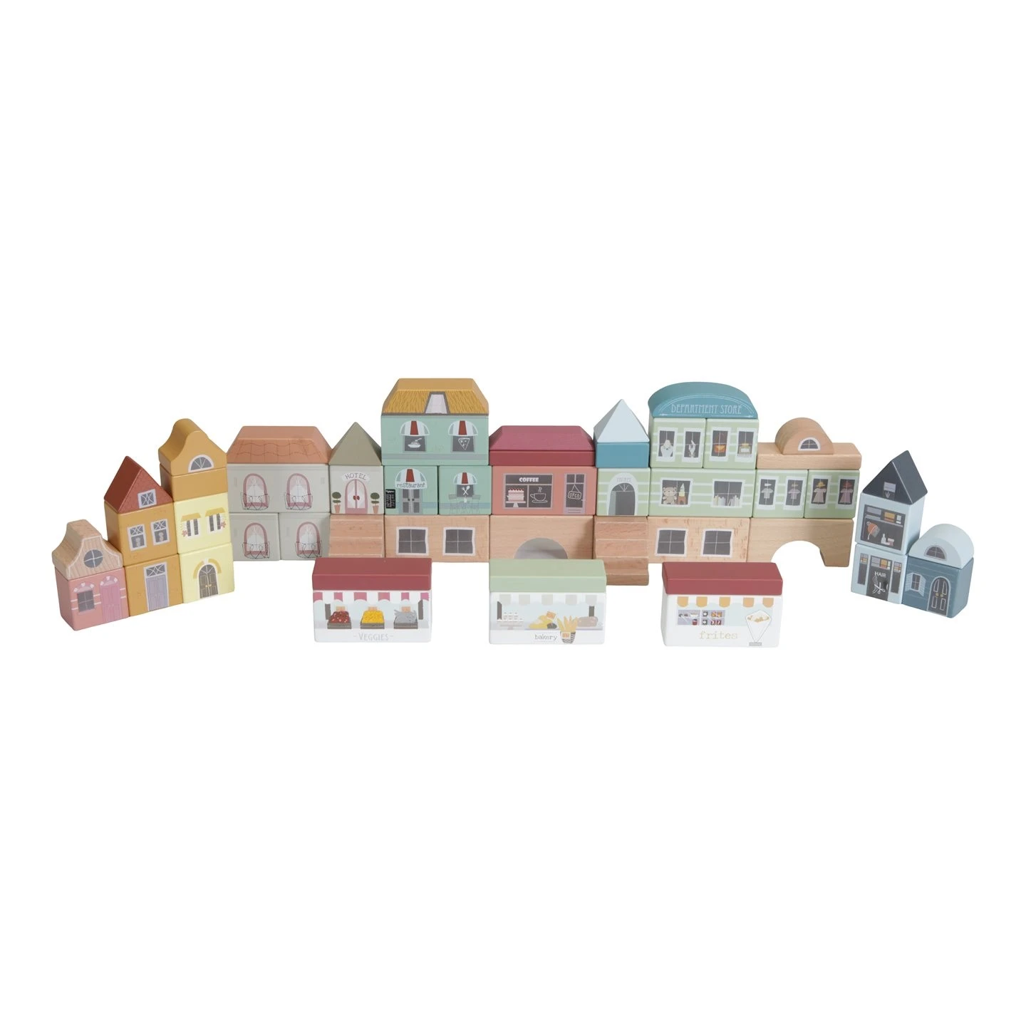 Little Dutch LD4493 Blokkenstad Uitbreiding Railway 3 Little Dutch LD4493 Blokkenstad Uitbreiding Railway