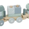 Little Dutch LD7036 Houten Blokkentrein Blauw 1 Little Dutch LD7036 Houten Blokkentrein Blauw -Peuter Plezier Verkoopwinkel little dutch houten blokkentrein blauw