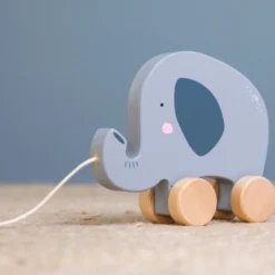 Little Dutch LD4450 Houten Trekdier Olifant -Peuter Plezier Verkoopwinkel little dutch houten trekdier olifant 1 1