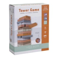 Little Dutch LD4757 Tower Game Hout 5 Kleuren Jenga Mini