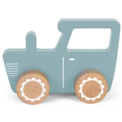 Little Dutch LD4377 Traktor Blauw Houten Speelgoed