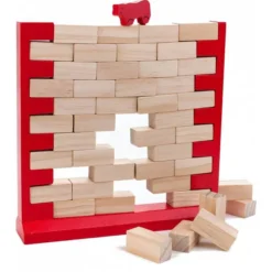 LongField Games Houten Spel De Vallende Muur -Peuter Plezier Verkoopwinkel longfield Gameshouten speel vallende stenen houten muur 1