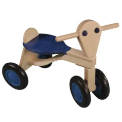 Van Dijk Toys Loopfiets Blauw Berkenhout