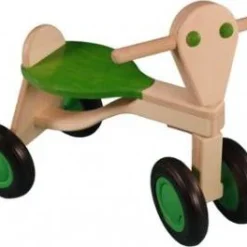 Van Dijk Toys Loopfiets Groen Berkenhout