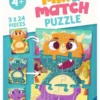 Kinder-Puzzel Mix & Match Schattige Dino’s – Ravensburger -Peuter Plezier Verkoopwinkel mixmatch puzzle schattige dinos ravensburger