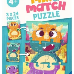 Kinder-Puzzel Mix & Match Schattige Dino’s – Ravensburger