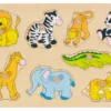 Noppenpuzzel Dierentuin -Peuter Plezier Verkoopwinkel noppenpuzzel dierentuin goki 57874