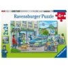 Onderweg Met Een Politieagent Puzzelbox Ravensburger 2×24 Stukjes -Peuter Plezier Verkoopwinkel onderweg met een politieagent puzzelbox ravensburger