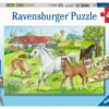 Op De Manege – Puzzelbox Ravensburger 2 X 24 Stukjes -Peuter Plezier Verkoopwinkel op de manege puzzelbox ravensburger
