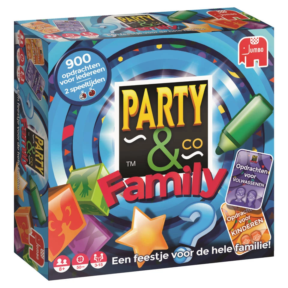 Party & Co Family Bordspel / Partyspel Van Jumbo 17794 3 Party & Co Family Bordspel / Partyspel Van Jumbo 17794