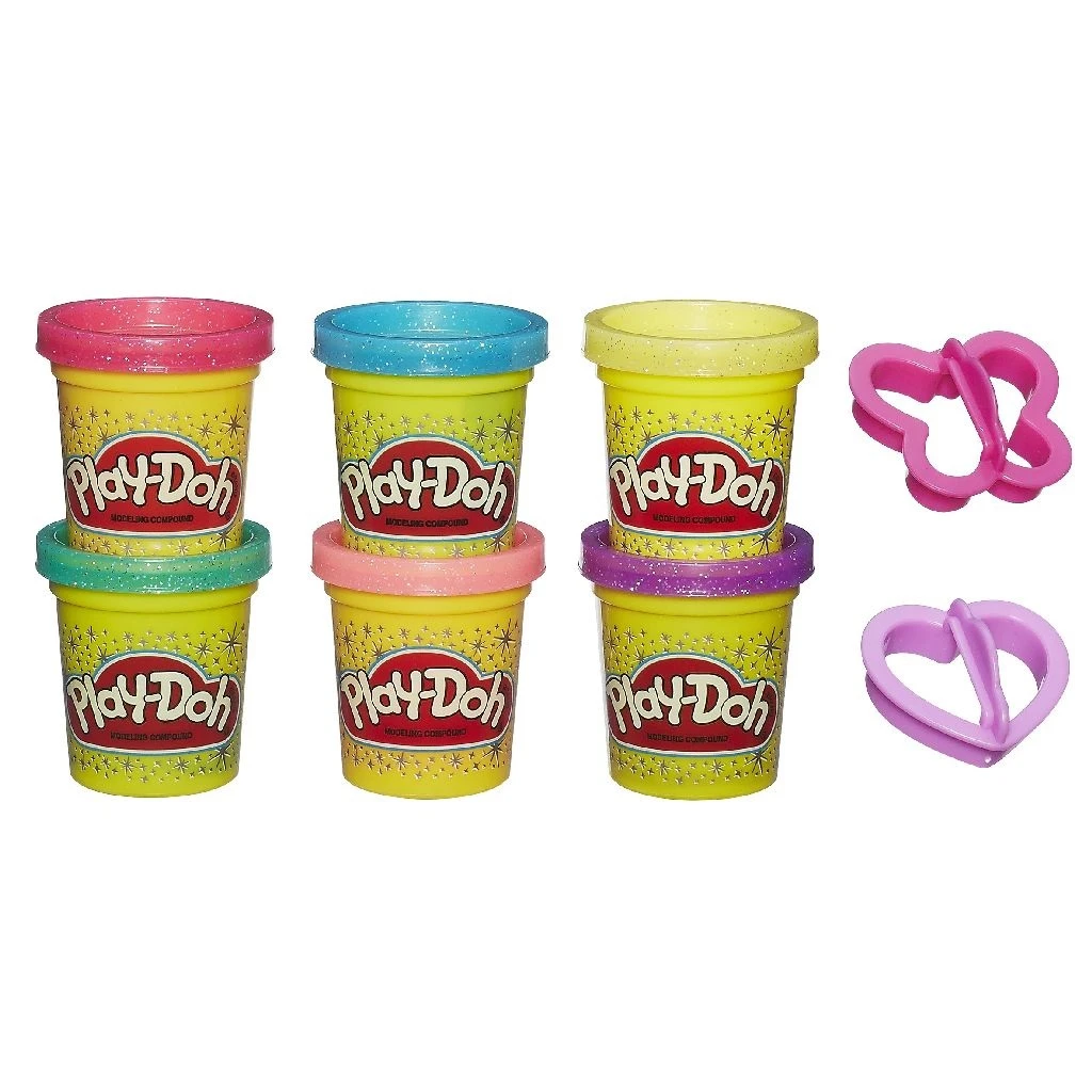 Play-Doh Klei Boetseerklei Sparkle Collection 6-pack PlayDoh 4 Play-Doh Klei Boetseerklei Sparkle Collection 6-pack PlayDoh - Image 2