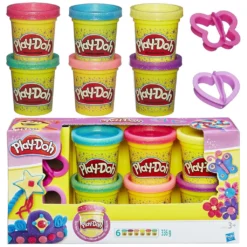 Play-Doh Klei Boetseerklei Sparkle Collection 6-pack PlayDoh 8 Play-Doh Klei Boetseerklei Sparkle Collection 6-pack PlayDoh -Peuter Plezier Verkoopwinkel play doh klei boetseerklei sparkle collection 6 pack 2