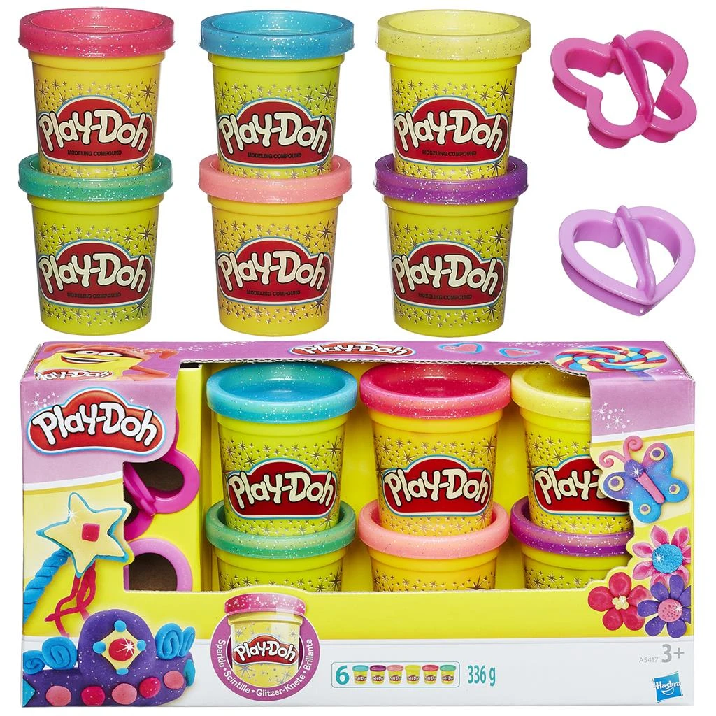 Play-Doh Klei Boetseerklei Sparkle Collection 6-pack PlayDoh 5 Play-Doh Klei Boetseerklei Sparkle Collection 6-pack PlayDoh - Image 3