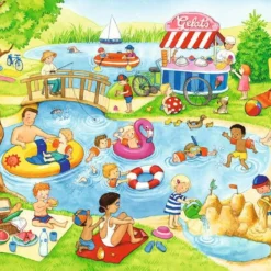 Plezier Aan Het Meer – Puzzelbox Ravensburger 2 X 24 Stukjes -Peuter Plezier Verkoopwinkel plezier aan het meer puzzelbox ravensburger 2