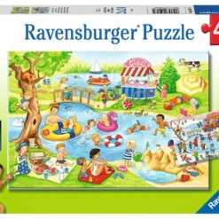 Plezier Aan Het Meer – Puzzelbox Ravensburger 2 X 24 Stukjes