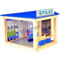Pintoy Houten Politiebureau -Peuter Plezier Verkoopwinkel politie bureau pintoy 10584 1 1