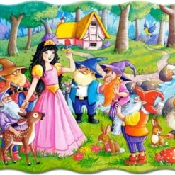 Snowwhite And The 7 Dwarfs – Castorland Puzzel 60 Stukjes -Peuter Plezier Verkoopwinkel puzzel castorland snowwhite and the 7 dwarfs 1 1