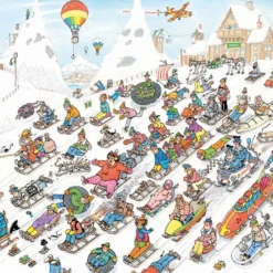 Jumbo 1110100025 Puzzel Jan Van Haasteren It’s All Going Downhill -Peuter Plezier Verkoopwinkel puzzel jan van haasteren its all going downhill